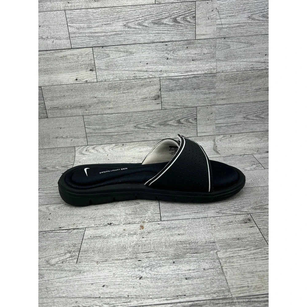 Nike Ultra Comfort 3 Women‎ Slide Sandals Black White AR4343-011 Size 8